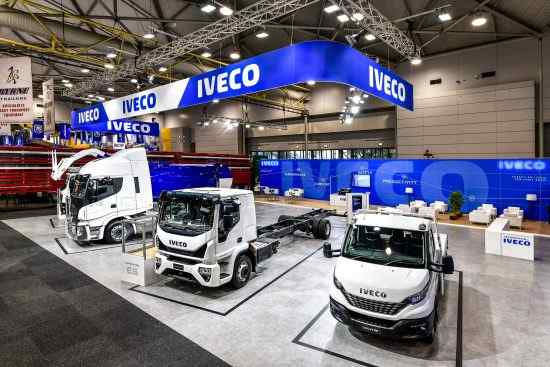 Iveco Custom Exhibition stand at Brisbane Truck Show with large branding. Tips for creating a cohesive brand experience